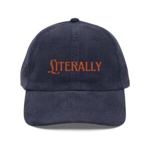 Vintage Embroidered Corduroy Cap - Casual Hat for Everyday Wear