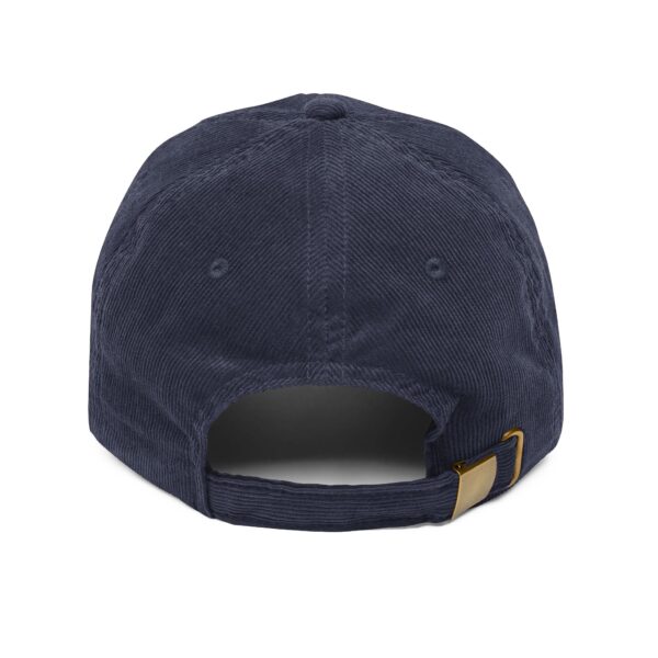 Vintage Embroidered Corduroy Cap - Casual Hat for Everyday Wear - Image 2